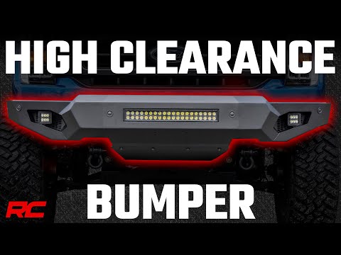 High Clearance Front Bumper LED Lights & Skid Plate Ford F-150 (21-23) Rough Country