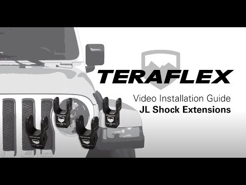18-Up Wrangler JL 2 Door2 Inch Shock Extension Kit Front & Rear 2-2.5 Inch Lift TeraFlex