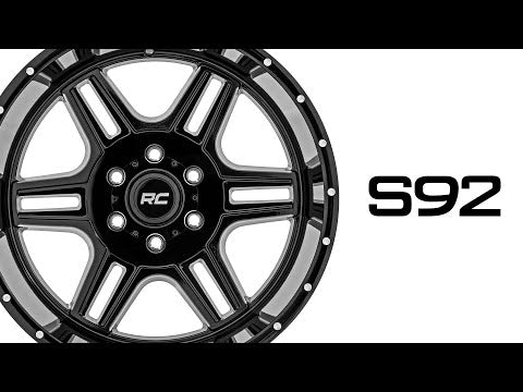 92 Series Wheel Machined One-Piece Gloss Black 18x9 Rough Country