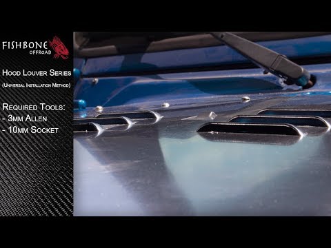 Jeep JK Hood Louver 07-12 Wranger JK Fishbone Offroad