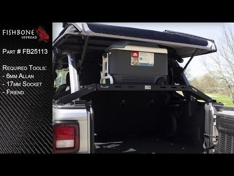 Jeep JL Interior Storage Rack 18-Pres Wrangler JL Fishbone Offroad