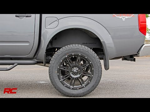Nissan Frontier Steel Rear Wheel Well Liners 05-19 Crew Cab Rough Country