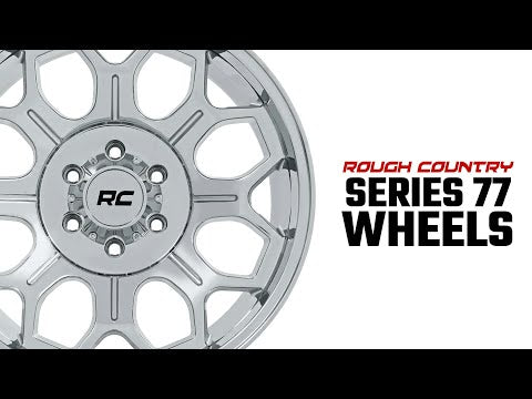 77 Series Wheel One-Piece Chrome 20x9 Rough Country