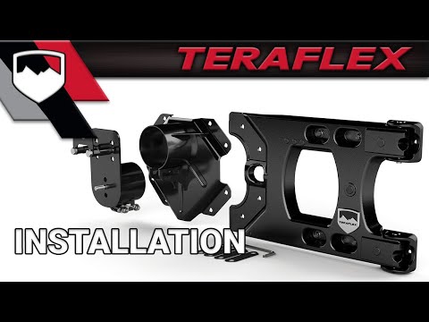 07-18 Wrangler JK Alpha HD Hinged Spare Tire Carrier & Adjustable Spare Tire Mount Kit 5x5 Inch TeraFlex