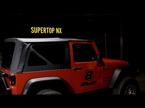 Jeep Soft Top Supertop Squareback Soft Top For Jeep 2007-2018 Wrangler JK 2 Door Bestop